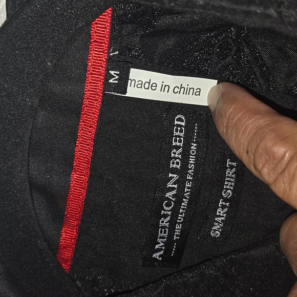 NWT American Breed Smart Shirt Black floral button up luxury formal - Picture 4 of 6